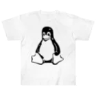 nishidemasamiのTuxくん ヘビーウェイトTシャツ