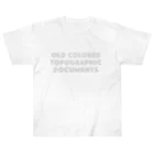 inbahaのOLD Colored Topographic Documents Heavyweight T-Shirt