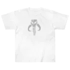 KLMI_CollectionのEmblem Front - Mando and Baby Y Back - Silver Heavyweight T-Shirt