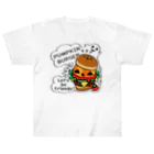 イラスト MONYAAT のGz かぼちゃバーガーA ヘビーウェイトTシャツ