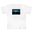 otakeの写真店の夕焼けの田んぼ Heavyweight T-Shirt