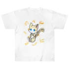 猫の隠れ家のはちわれ靴下の猫又ちゃん Heavyweight T-Shirt