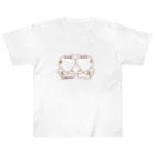 Draw freelyのおもち　ぴったんこ Heavyweight T-Shirt