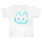 武者小路夕桐の水色猫 Heavyweight T-Shirt