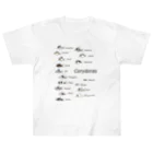 ぺんぎん丸のコリドラス大集合パート3 -Corydoras- ヘビーウェイトTシャツ