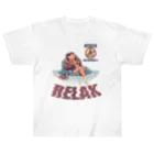nidan-illustrationの"RELAX" ヘビーウェイトTシャツ