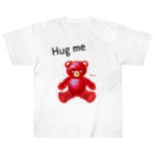 cocoartの雑貨屋さんの【Hug me】（赤くま） Heavyweight T-Shirt