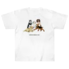 OOKIIINUの大きい犬たち ヘビーウェイトTシャツ