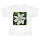 でおきしりぼ子の実験室の梔子の花 ヘビーウェイトTシャツ