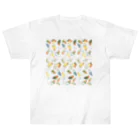 まめるりはことりのたっぷりラブバード（コザクラインコ・ボタンインコ）ちゃん【まめるりはことり】 Heavyweight T-Shirt