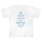 kg_shopのKEEP CALM AND BREAD CLIP [ライトブルー] ヘビーウェイトTシャツ