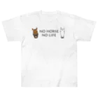 SHOP HAPPY HORSES（馬グッズ）のスピプーロゴ ヘビーウェイトTシャツ