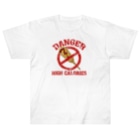 メシテロタイプ（飯テロTシャツブランド）の禁・アメリカンドック Heavyweight T-Shirt