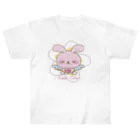 Anela’Eheuの天使のうさぎハピバニちゃん ヘビーウェイトTシャツ