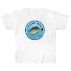 猫と釣り人のUMAZURAHAGI_2R ヘビーウェイトTシャツ