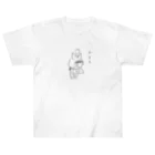 丸顔シャンデリアのおまちねこ Heavyweight T-Shirt