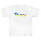 サトオのPeace ウクライナ国旗カラー Heavyweight T-Shirt