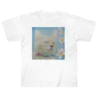 理絵のねこ ぬくぬく Heavyweight T-Shirt