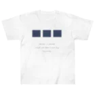 rilybiiのblue three neko Heavyweight T-Shirt