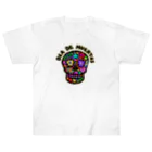 sandy-mのメキシコ風ドクロ Dia de muertos ヘビーウェイトTシャツ