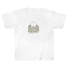 けちゃっぷごはんのお店のお洗濯物と猫ちゃん Heavyweight T-Shirt