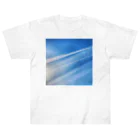 ArtWillの飛行機雲 ヘビーウェイトTシャツ
