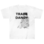 ニポトレ本舗☆投資家とトレーダーに捧ぐのTRADE DANDY 001 ストリートトレードダンディおじさん001 Heavyweight T-Shirt