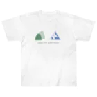 とほんSUZURI出張所の山と氷山 ヘビーウェイトTシャツ