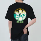 ぎんまにの【バックプリント】ペンギン[mob]（きみどり） ヘビーウェイトTシャツ