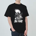 ピンチザウルス【恐竜】の【恐竜】ロックン・レックス（ホワイト） ヘビーウェイトTシャツ