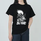 ピンチザウルス【恐竜】の【恐竜】ロックン・レックス（ホワイト） ヘビーウェイトTシャツ