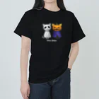 ハナイとトンのネコオバケ（カボチャたち） ヘビーウェイトTシャツ