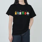 おばけ商店のおばけTシャツ＜妖怪ラインダンス＞ Heavyweight T-Shirt