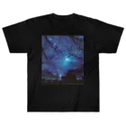 ゆにねこ惑星のପ天使の夏休みଓ夜空旅行(枠なし) Heavyweight T-Shirt