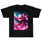 brand-new-cat-worldの宇宙用高機動猫！ ヘビーウェイトTシャツ