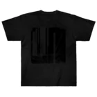 【松】黒金アートこぎん和紙和柄の96005黒シリーズblack Heavyweight T-Shirt