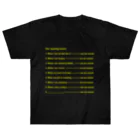 Donate the Taste by Yuui Vision のOpening Hours (Yellow) ヘビーウェイトTシャツ