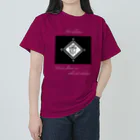 ゆにねこ惑星の❖僕のｴｰﾃﾞﾙﾜｲｽ❖黒色×白字 Heavyweight T-Shirt