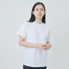Nomi(shop-I＊iro-)のSakura Cat 【♀】白 ヘビーウェイトTシャツ