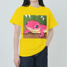 FUNIFUNIのまったり　サンショウウオくん ヘビーウェイトTシャツ