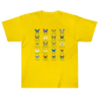 HIGARI BLUEの日本の蝶 Butterflies of Japan 1（本州、四国、九州  Honshu, Shikoku, Kyushu）★英名、和名、学名 [ライトカラー] Heavyweight T-Shirt