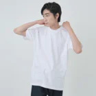 昭和図案舎の昭和レトロ文字ロゴ「マシン・アニマル」ピンク Heavyweight T-Shirt