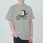 NEKOZOKUのしろねこくろねこバイクツーリング Heavyweight T-Shirt