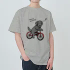 efrinmanのbicycleラブ 黒 ヘビーウェイトTシャツ