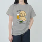 efrinmanのビールと枝豆 ヘビーウェイトTシャツ