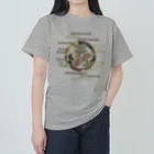 キッズモード某の葵の迷彩御紋と歴戦ロゴ Heavyweight T-Shirt