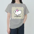 kazeou（風王）のLOVE＆RABBIT(市松)Y ヘビーウェイトTシャツ