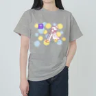 obosa_DENS/SABEAR_shop ＠SUZURIのpipi girl_ドット_バック透過 Heavyweight T-Shirt