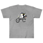 NEKOZOKUのしろねこくろねこバイクツーリング Heavyweight T-Shirt