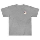 shop あこ猫犬屋のピンク帽のみかんちゃん Heavyweight T-Shirt